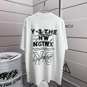 Y 3シンプルサインアルファベット半袖Tシャツ男女同型