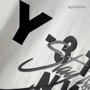 Y 3シンプルサインアルファベット半袖Tシャツ男女同型