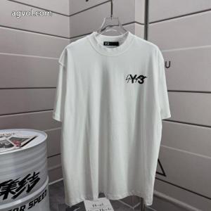 Y 3シンプルサインアルファベット半袖Tシャツ男女同型