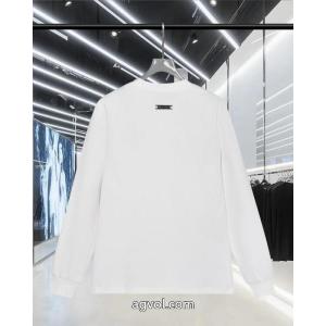 Y-3秋冬新作胸もと定番アルファベット柄ヘッダー丸首長袖Tシャツ