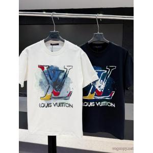 スーパー コピー 品今季トレンド ラグジュアリーの王道 新鮮ながら上品LOUIS VUITTON半袖Tシャツ